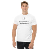 The 100% cotton Group Thimk T-Shirt will help you land a more structured look. It sits nicely, maintains sharp lines around the edges, and goes perfectly with layered streetwear outfits. Plus, it's extra trendy now! 