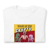 This Tales of Crypto Unisex T-Shirt is everything you've dreamed of and more. It feels soft and lightweight, with the right amount of stretch. It's comfortable and flattering for all. 